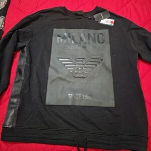Emporio Armani Black Milano Sweatshirt